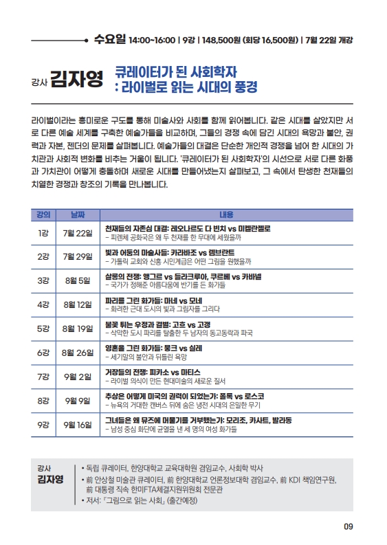 큐레이터가 된 사회학자 : 라이벌로 읽는 시대의 풍경